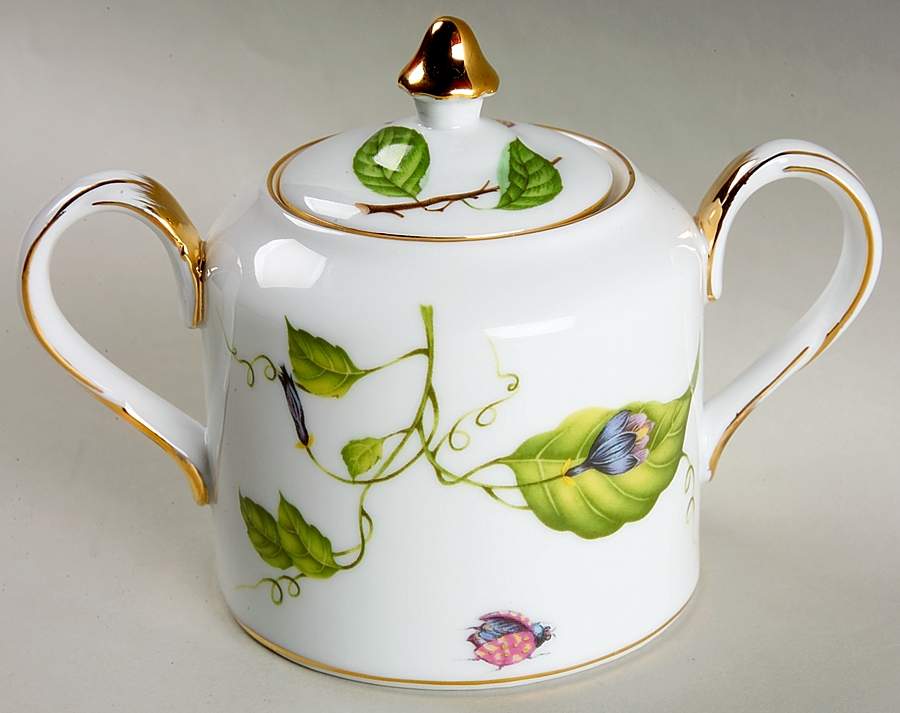Jardin Sugar Bowl & Lid by Godinger-1