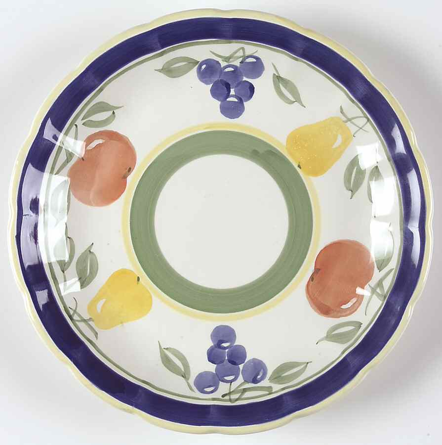 FRUITS OF LIFE Salad Plate by Gibson Designs-1