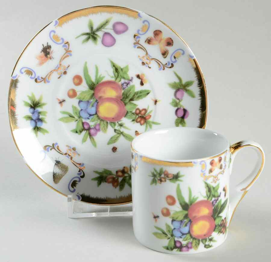 Yorkshire Flat Demitasse Cup & Saucer Set by Godinger-1