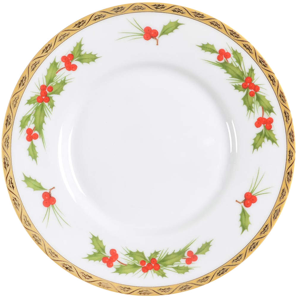 Festive Holly Saucer by Gorham-1