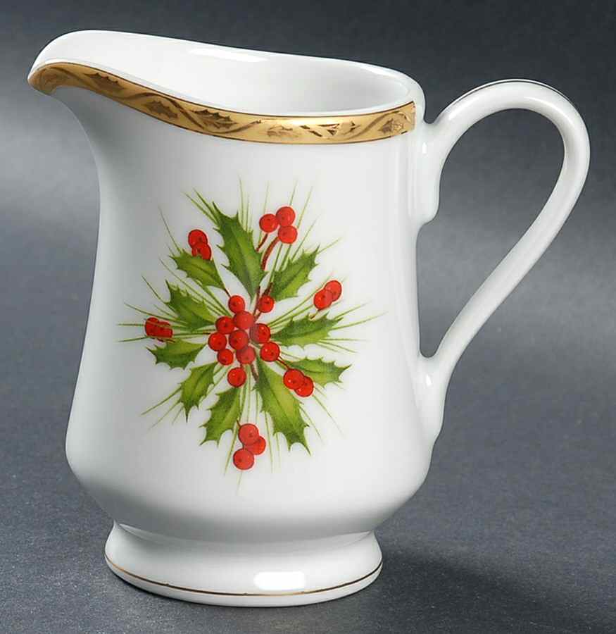 Festive Holly Creamer by Gorham-1