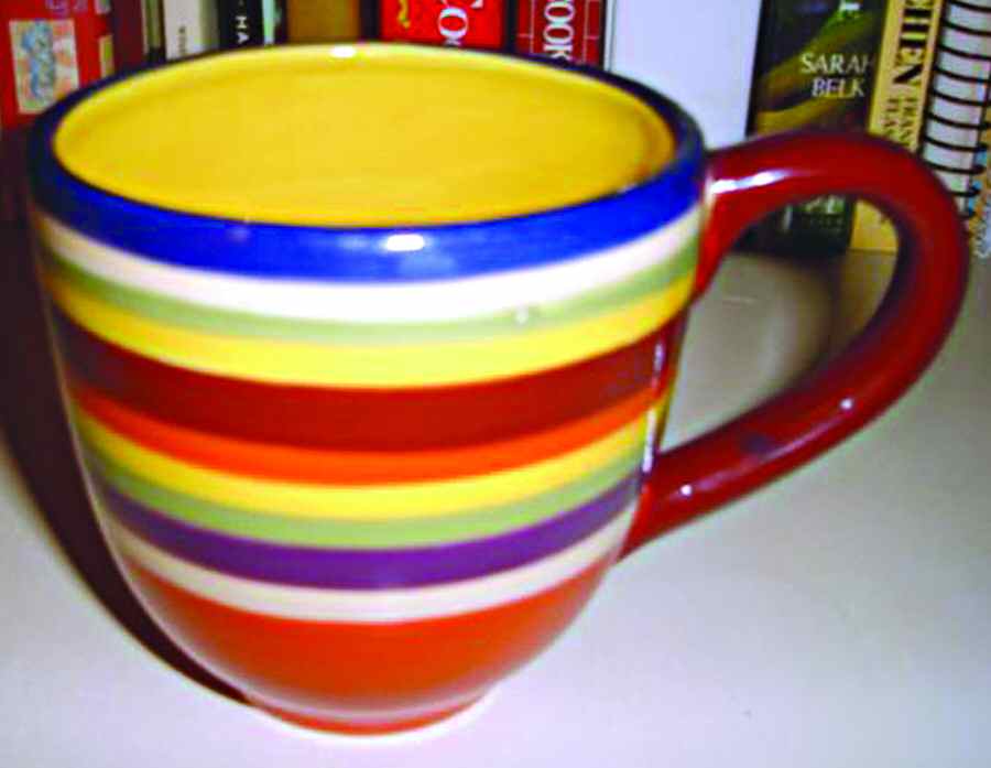 Stripe Society Flat Cup by Gibson Designs-1