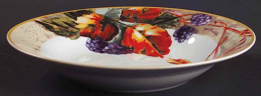 Royal Harvest Rim Soup Bowl by Gibson Designs-1