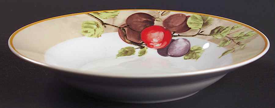 Royal Harvest Rim Soup Bowl by Gibson Designs-1