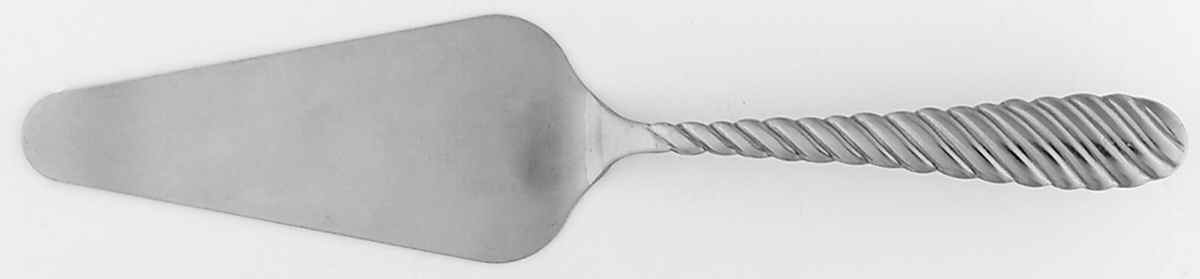 Oasis Green (Swirl, Rim) Pie Server with Stainless Blade by Gibson Designs-1