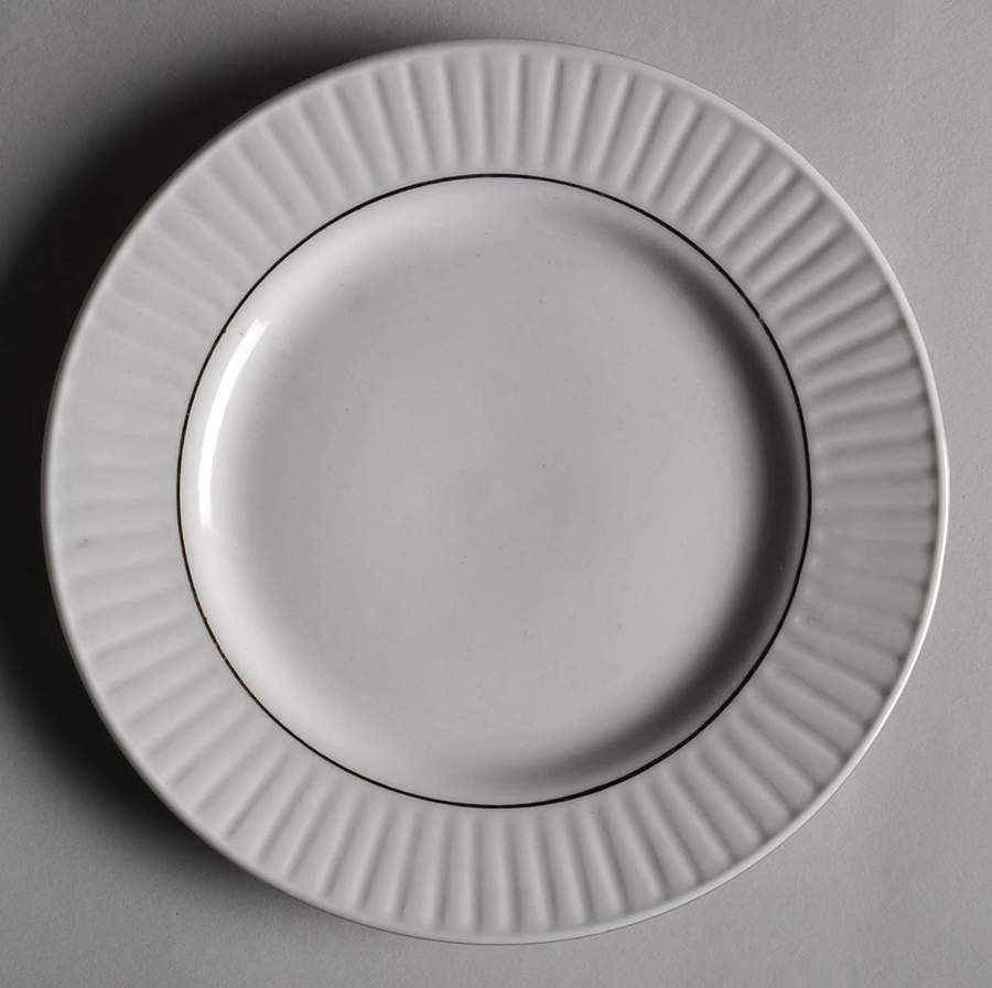 Claremont Gold (Cream Background) Dessert/Pie Plate by Gibson Designs-1