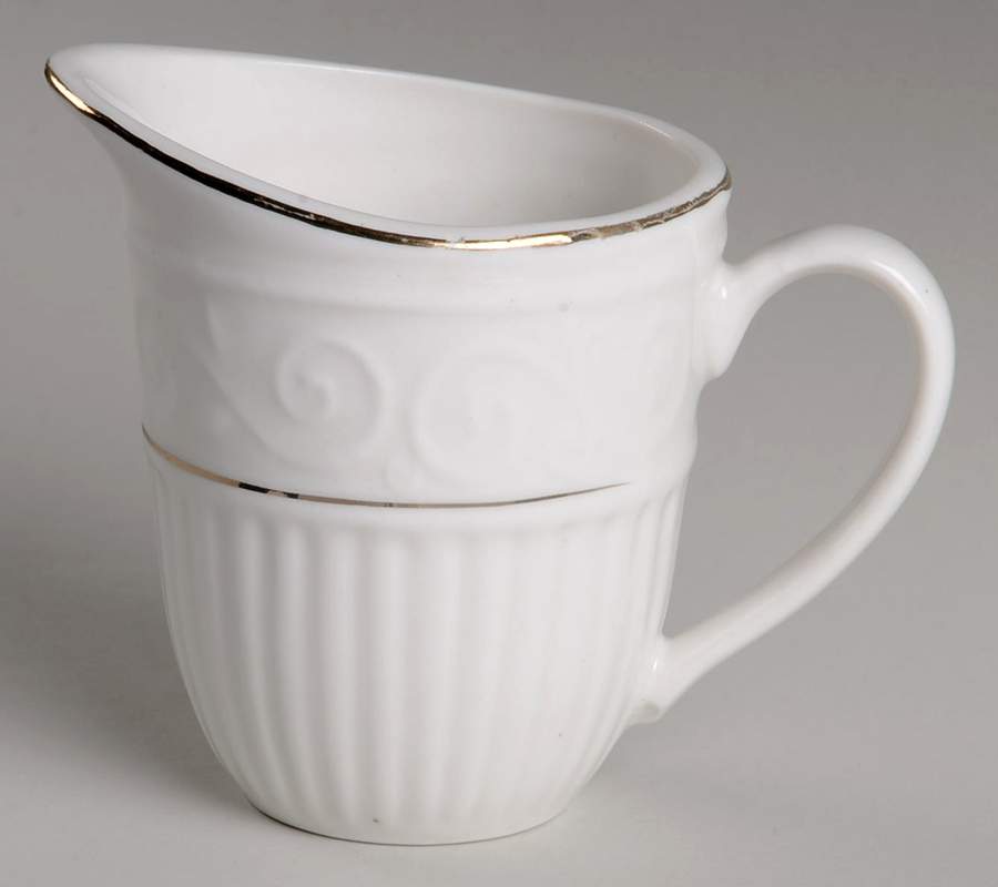Claremont Gold (Cream Background) Creamer by Gibson Designs-1