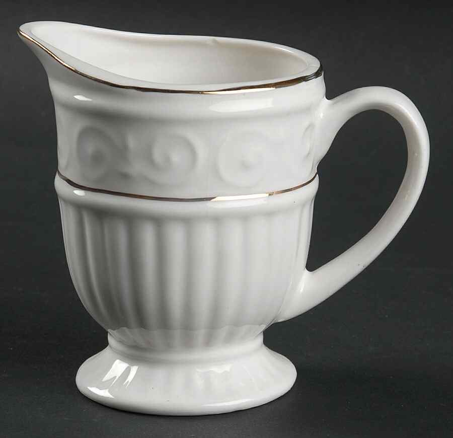 Claremont Gold (Cream Background) Creamer by Gibson Designs-1