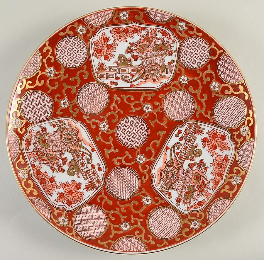 GIM11 13" Wall Plate by Gold Imari-1