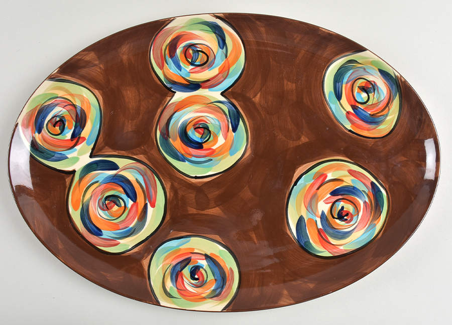 Chinatown 16" Oval Serving Platter by Gail Pittman-1