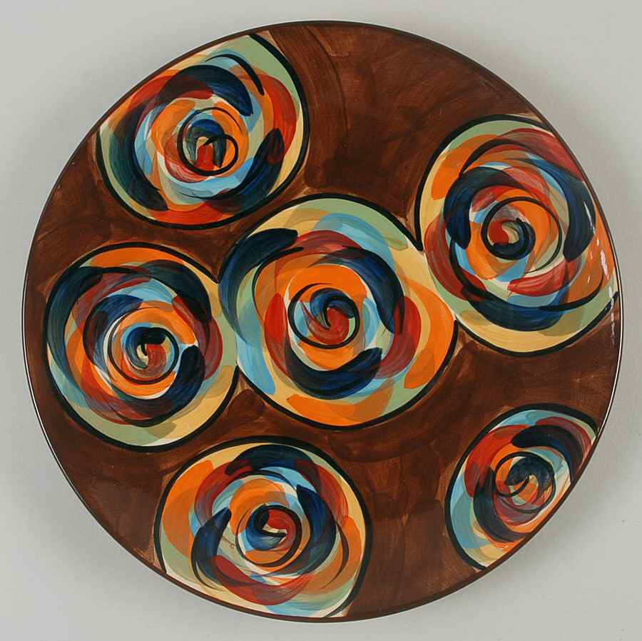 Chinatown Large Dinner Plate by Gail Pittman-1