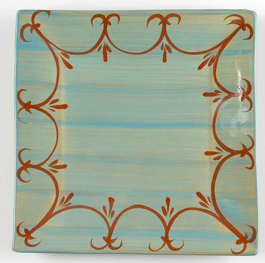 Sky Square Dinner Plate by Gail Pittman-1