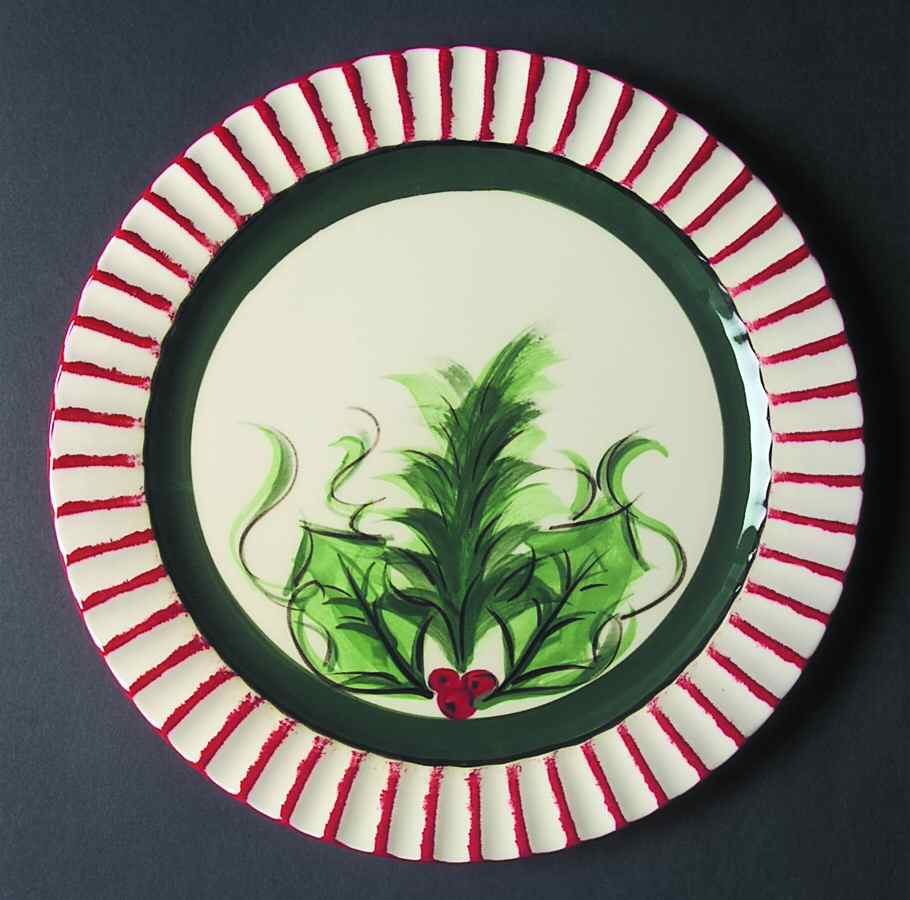 Hollylujah 2 Dinner Plate by Gail Pittman-1