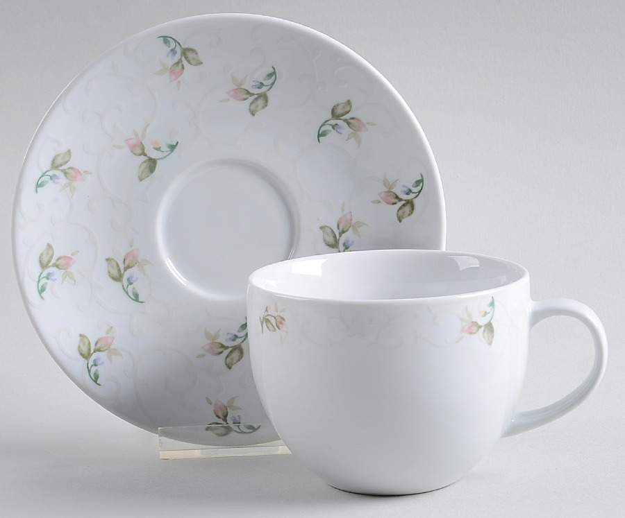 Lady Anne (No Trim) Flat Cup & Saucer Set by Gorham-1