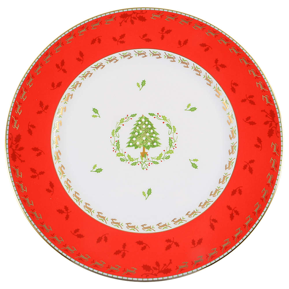 Merry Ginori Christmas Service Plate (Charger) by Ginori 1735-1