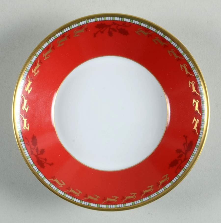Merry Ginori Christmas Saucer for Demitasse Cup by Ginori 1735-1