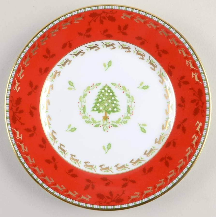 Merry Ginori Christmas Bread & Butter Plate by Ginori 1735-1