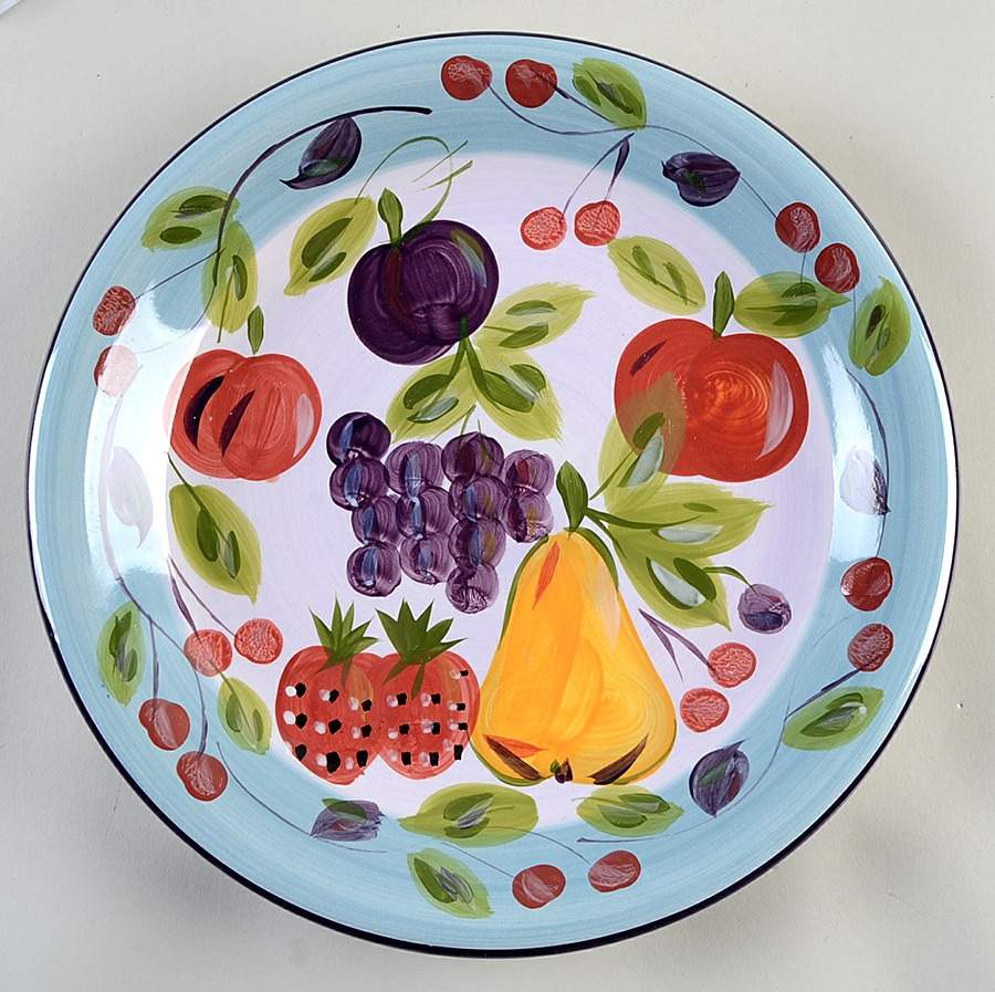 FRESH FRUIT Dinner Plate by Gibson Designs-1