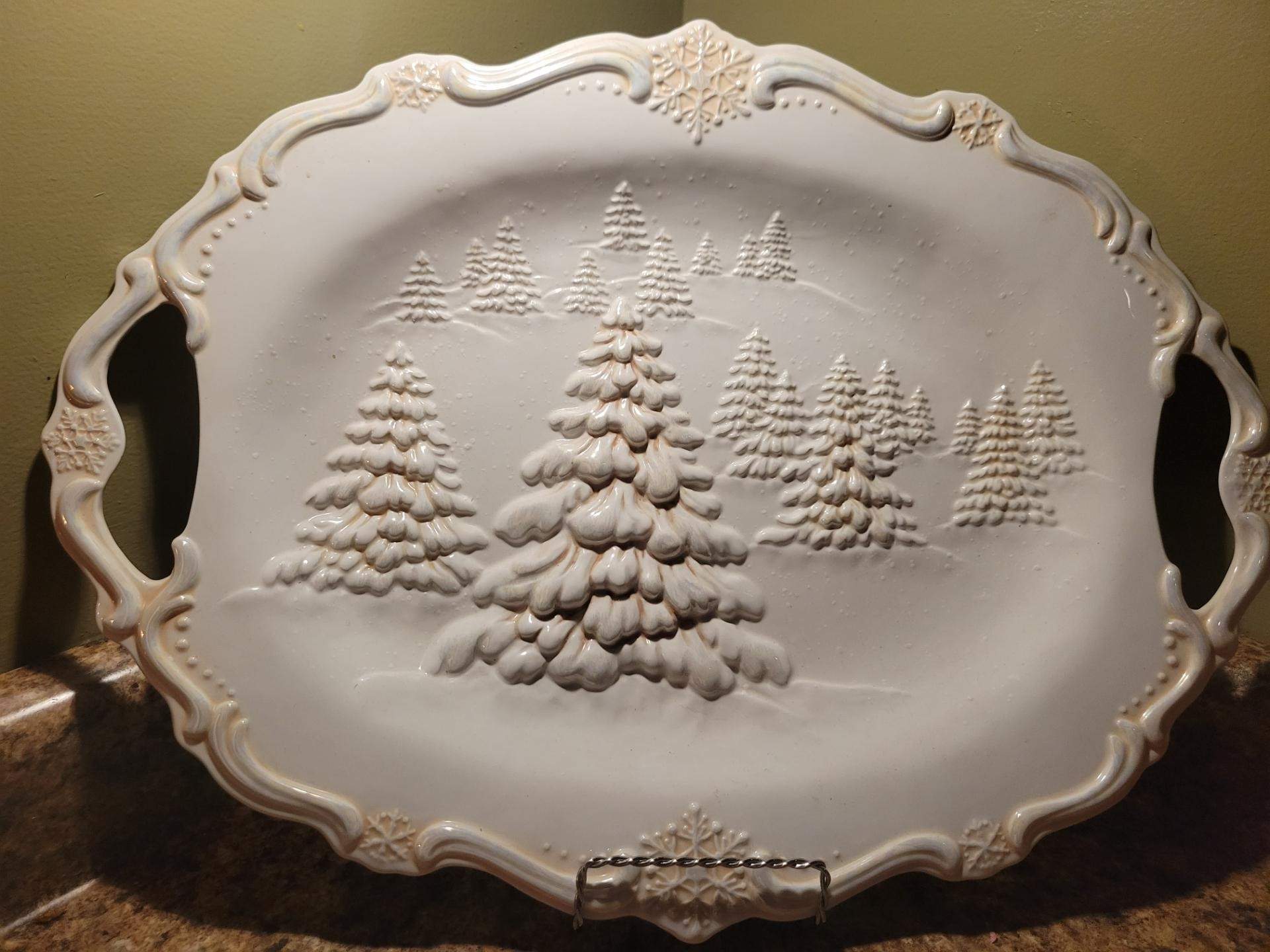 GAN15 18" Oval Serving Platter by Ganz-1