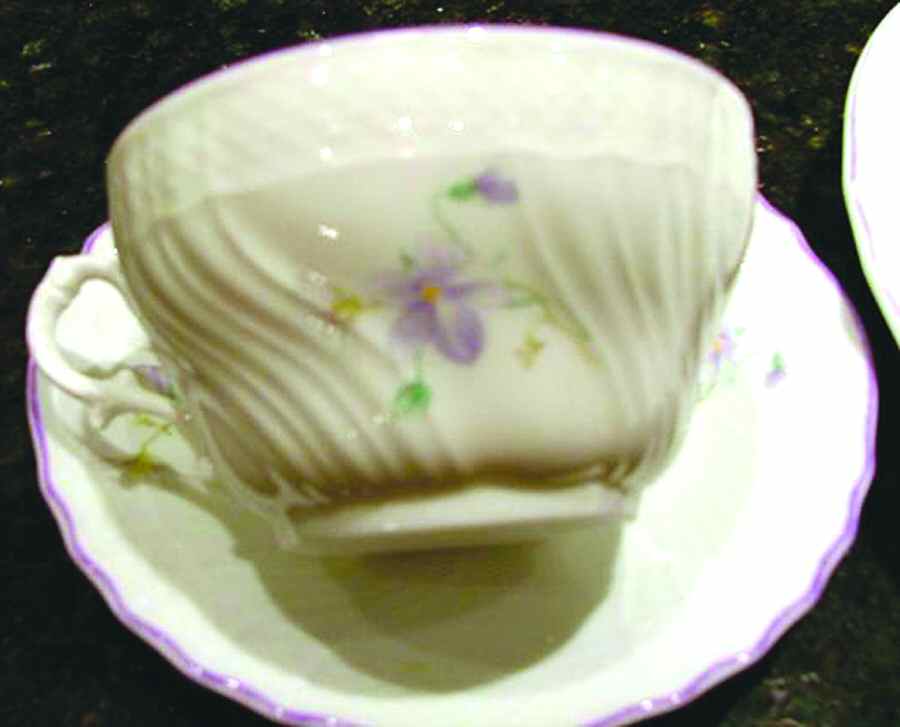GIN208 Footed Cup & Saucer Set by Ginori 1735-1