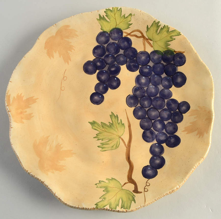 Vineyard Collection 12" Chop Plate (Round Platter) by Ganz-1