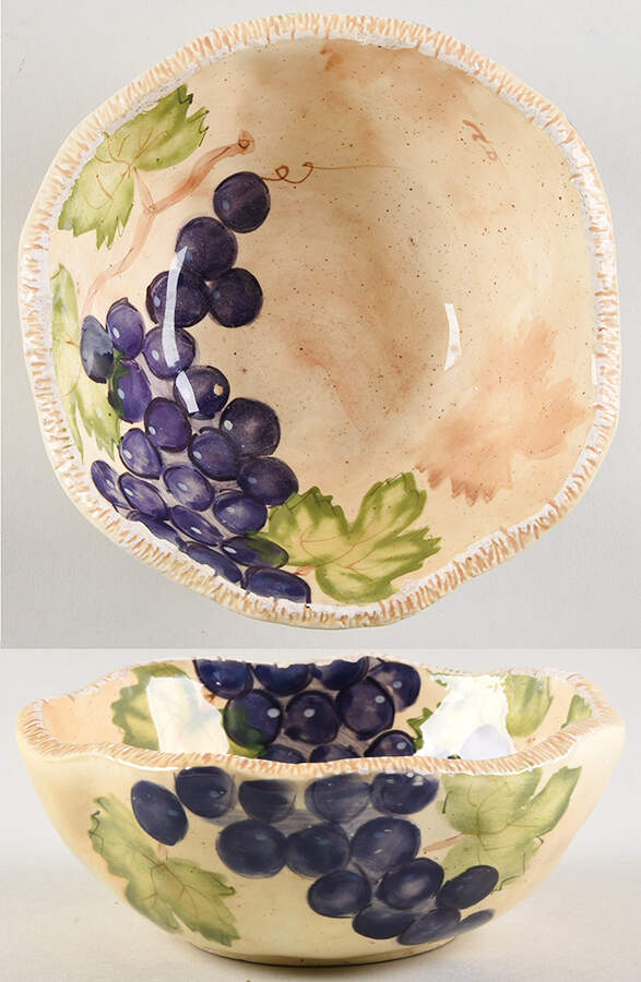 Vineyard Collection Fruit/Dessert (Sauce) Bowl by Ganz-1