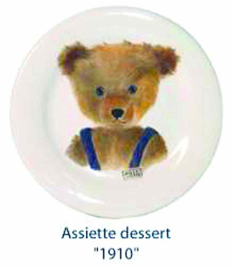 Bears (For Boys) Salad/Dessert Plate by Faiencerie De Gien-1
