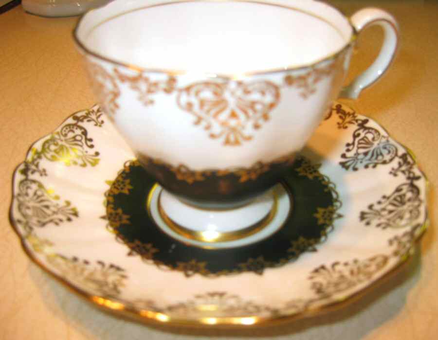 GRO50 Footed Cup & Saucer Set by Grosvenor-1