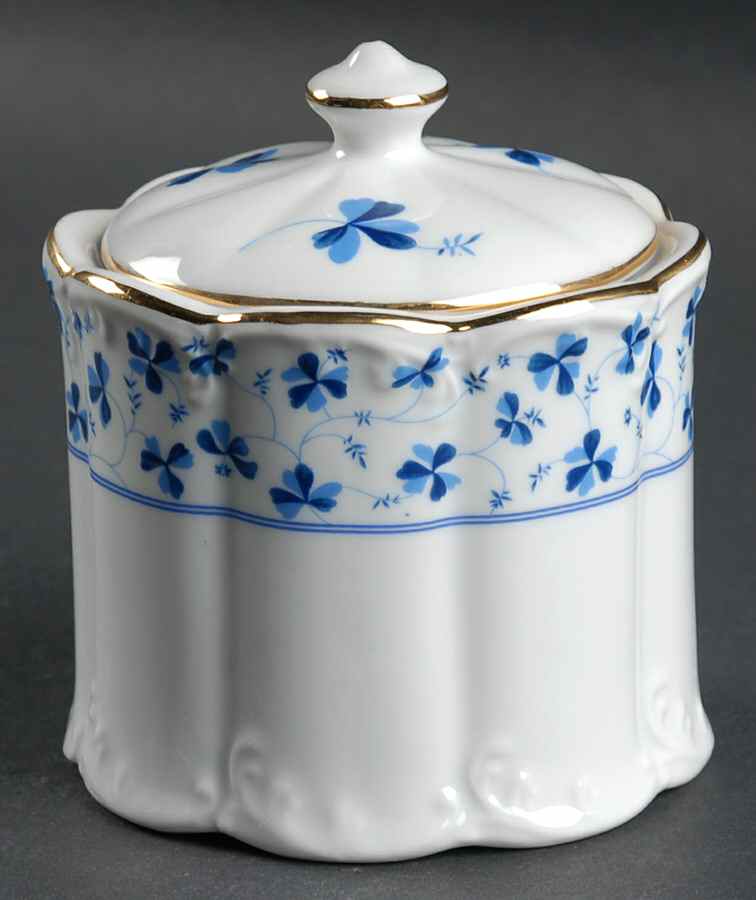 Blue Belle Sugar Bowl & Lid by Godinger-1