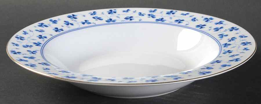 Blue Belle Rim Soup Bowl by Godinger-1