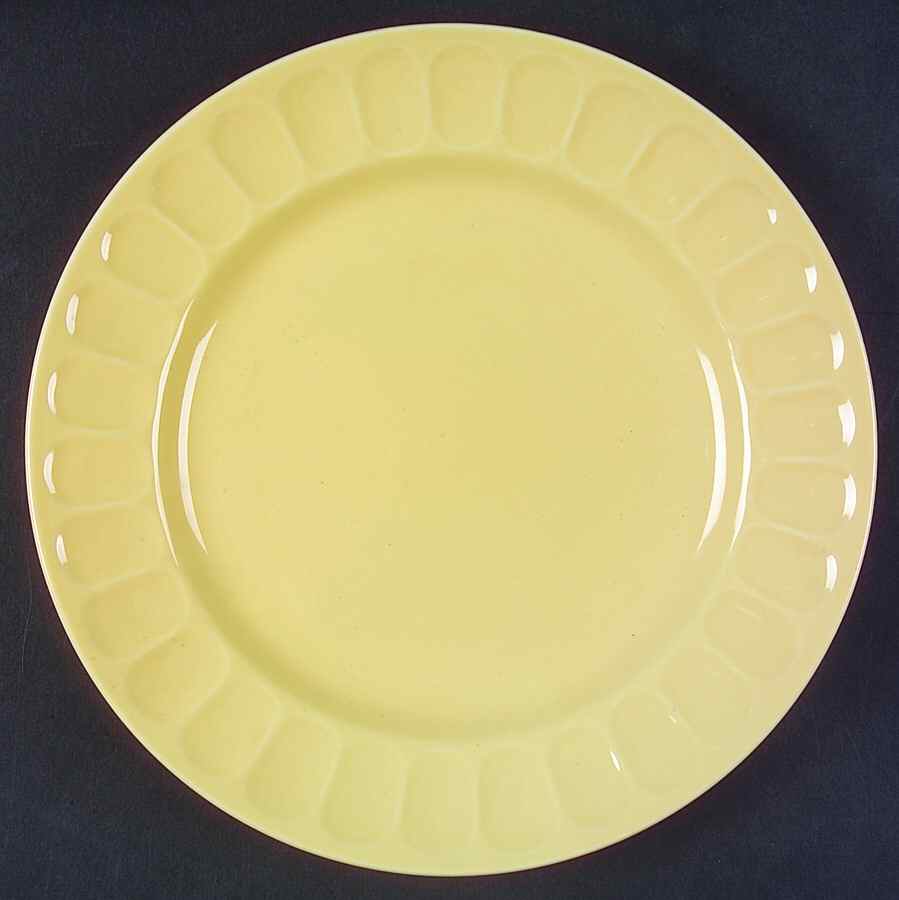 Ceremony Yellow Dinner Plate by Gibson Designs-1