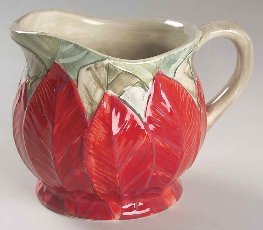 Natural Poinsettia Creamer by Gibson Designs-1