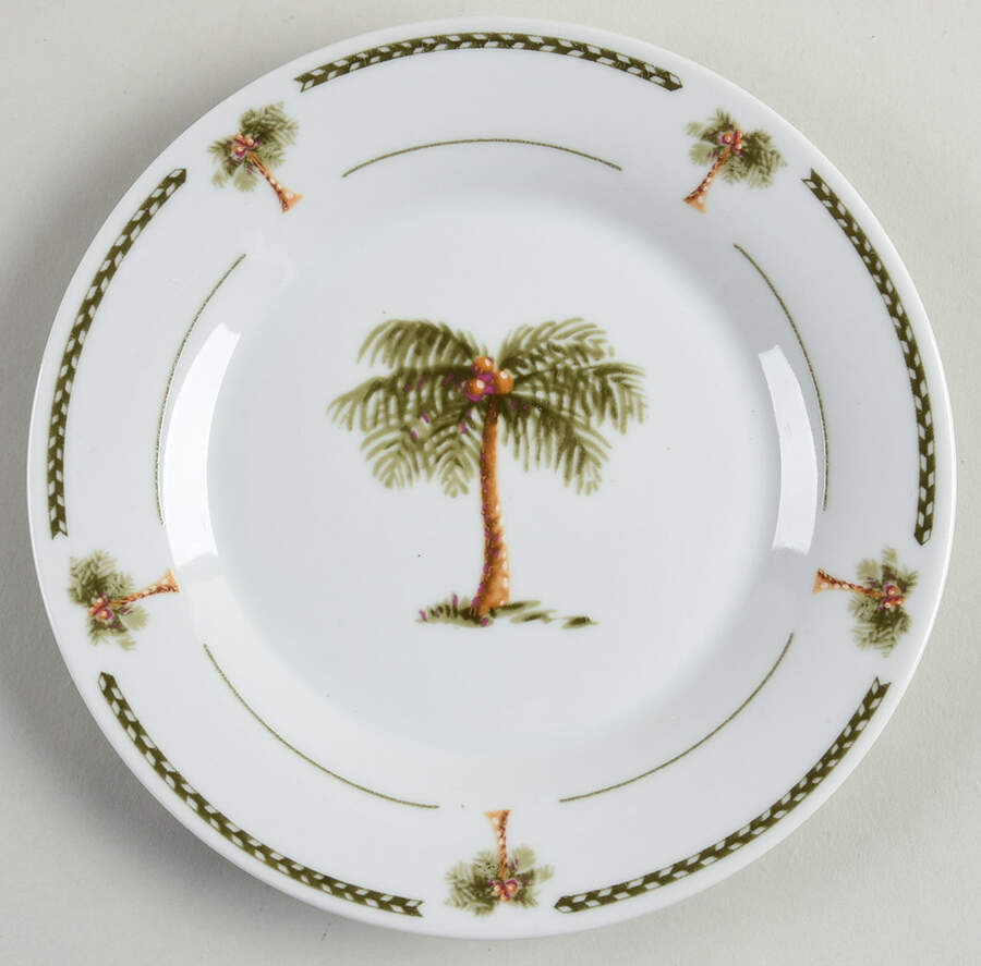 Palm Bay Salad Plate by Gibson Designs-1