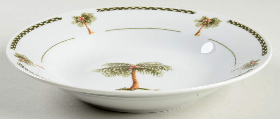 Palm Bay Rim Soup Bowl by Gibson Designs-1