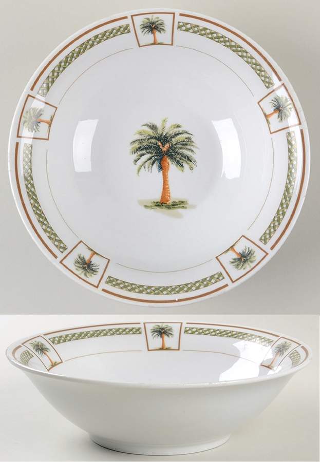 Palm Bay 9" Round Vegetable Bowl by Gibson Designs-1