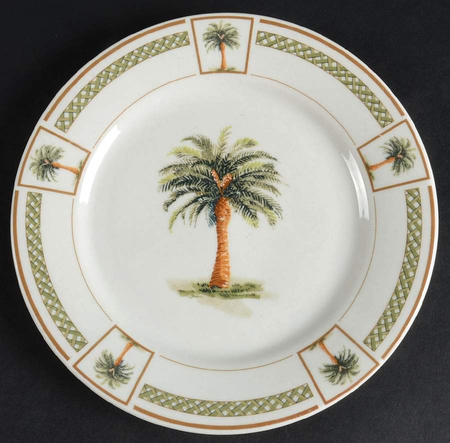 Palm Bay Salad Plate by Gibson Designs-1