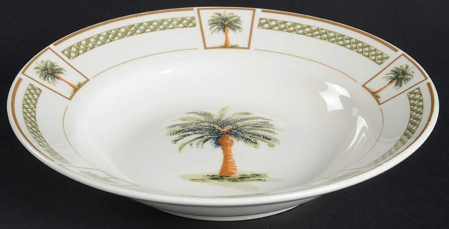Palm Bay Rim Soup Bowl by Gibson Designs-1