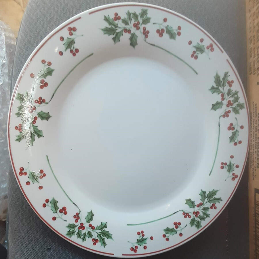 Winter Gathering Dinner Plate by Gibson Designs-1