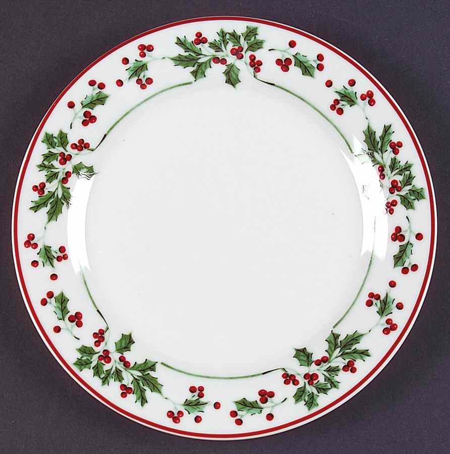Winter Gathering Salad/Dessert Plate by Gibson Designs-1