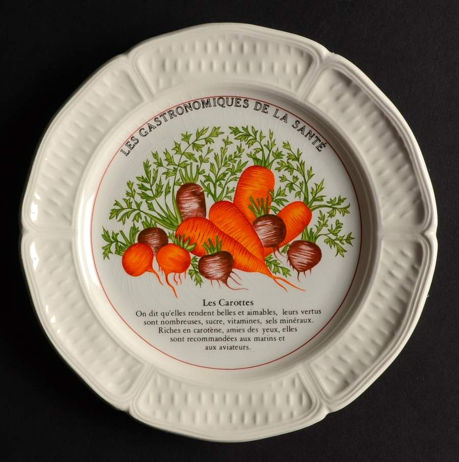 Potager Enchante Canape Plate by Faiencerie De Gien-1