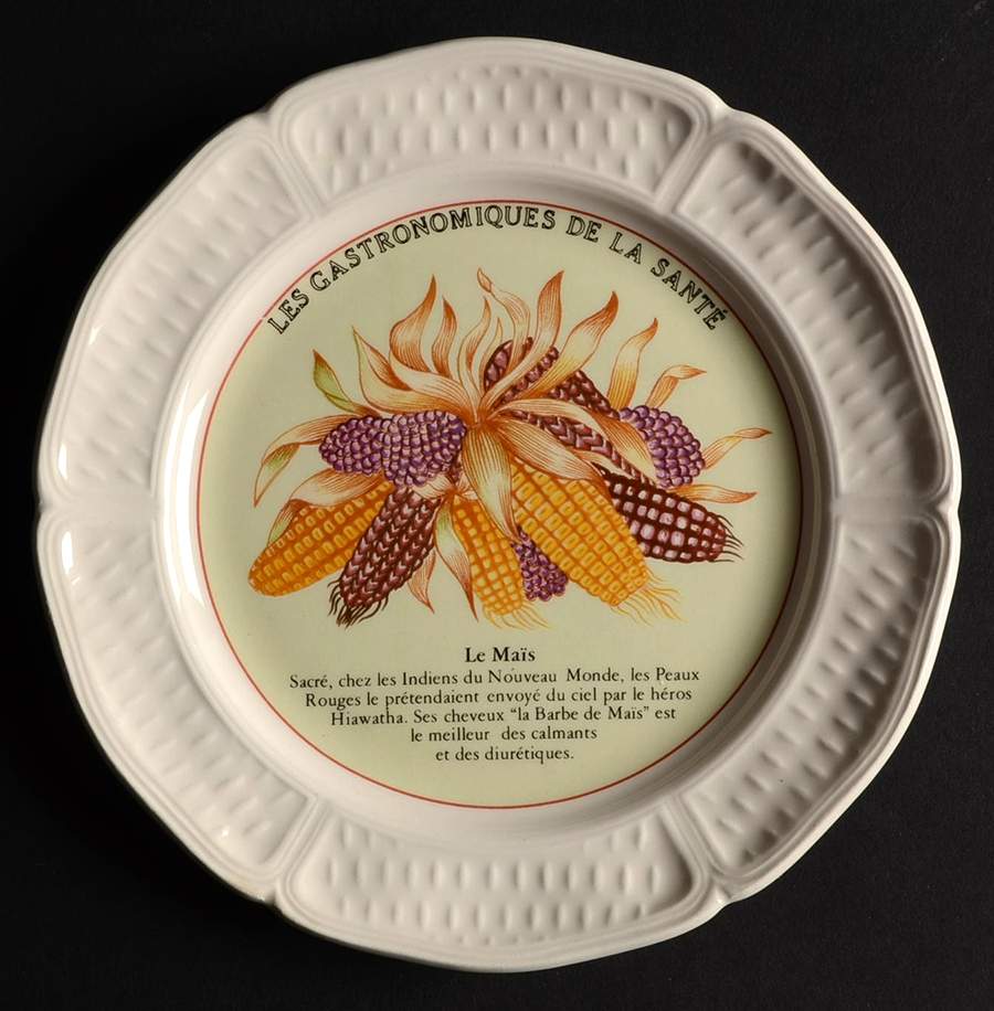 Potager Enchante Canape Plate by Faiencerie De Gien-1