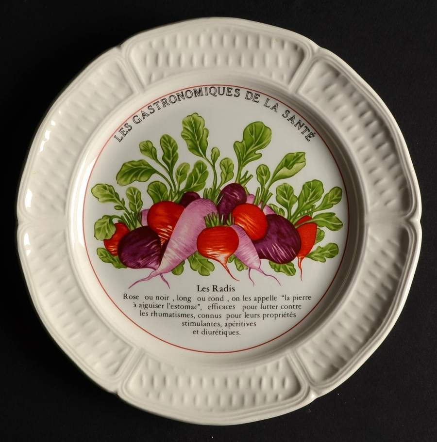 Potager Enchante Canape Plate by Faiencerie De Gien-1
