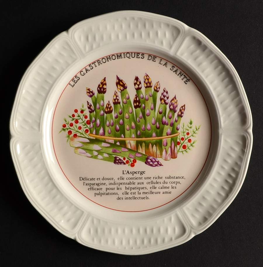 Potager Enchante Canape Plate by Faiencerie De Gien-1