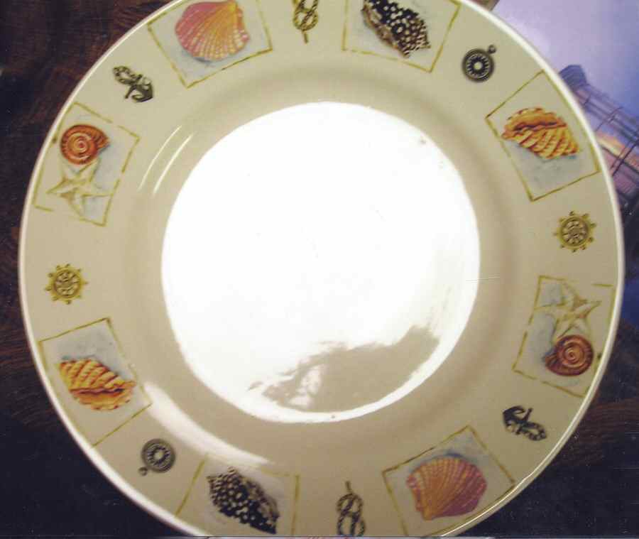 ATLANTIC OCEAN SHELL Rim Soup Bowl by Gibson Designs-1