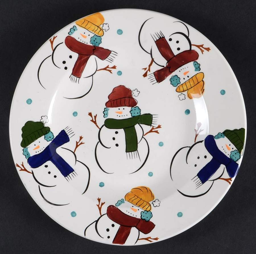 SNOWMAN HARMONY Salad Plate by Gibson Designs-1