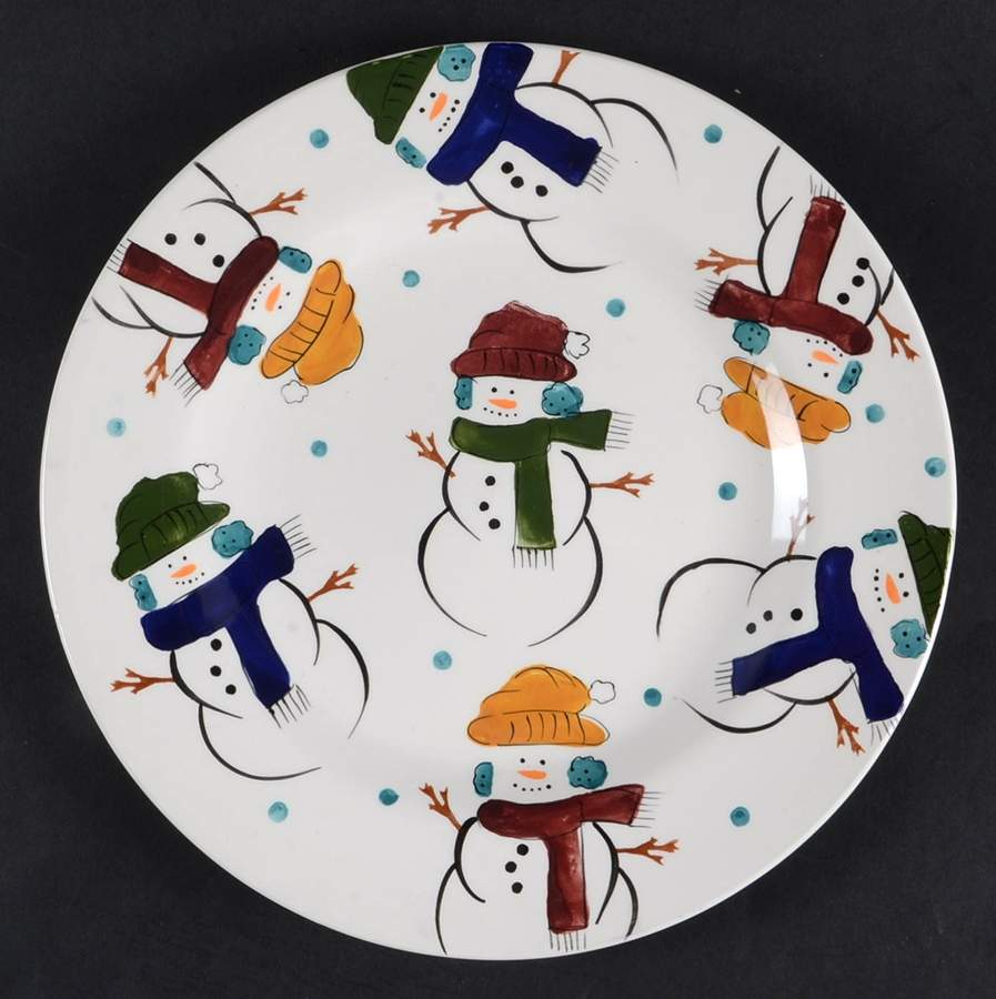 SNOWMAN HARMONY Dinner Plate by Gibson Designs-1