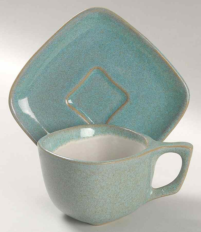 Matrix Flat Cup & Saucer Set by Glidden-1