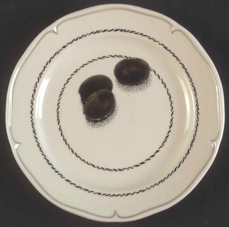 Olives Canape Plate by Faiencerie De Gien-1