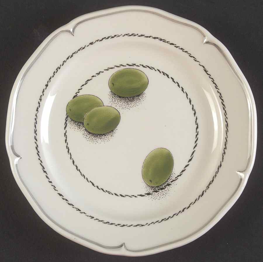 Olives Canape Plate by Faiencerie De Gien-1