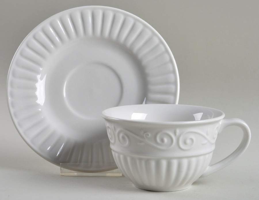 Chalmers Flat Cup & Saucer Set by Gourmet Expressions-1